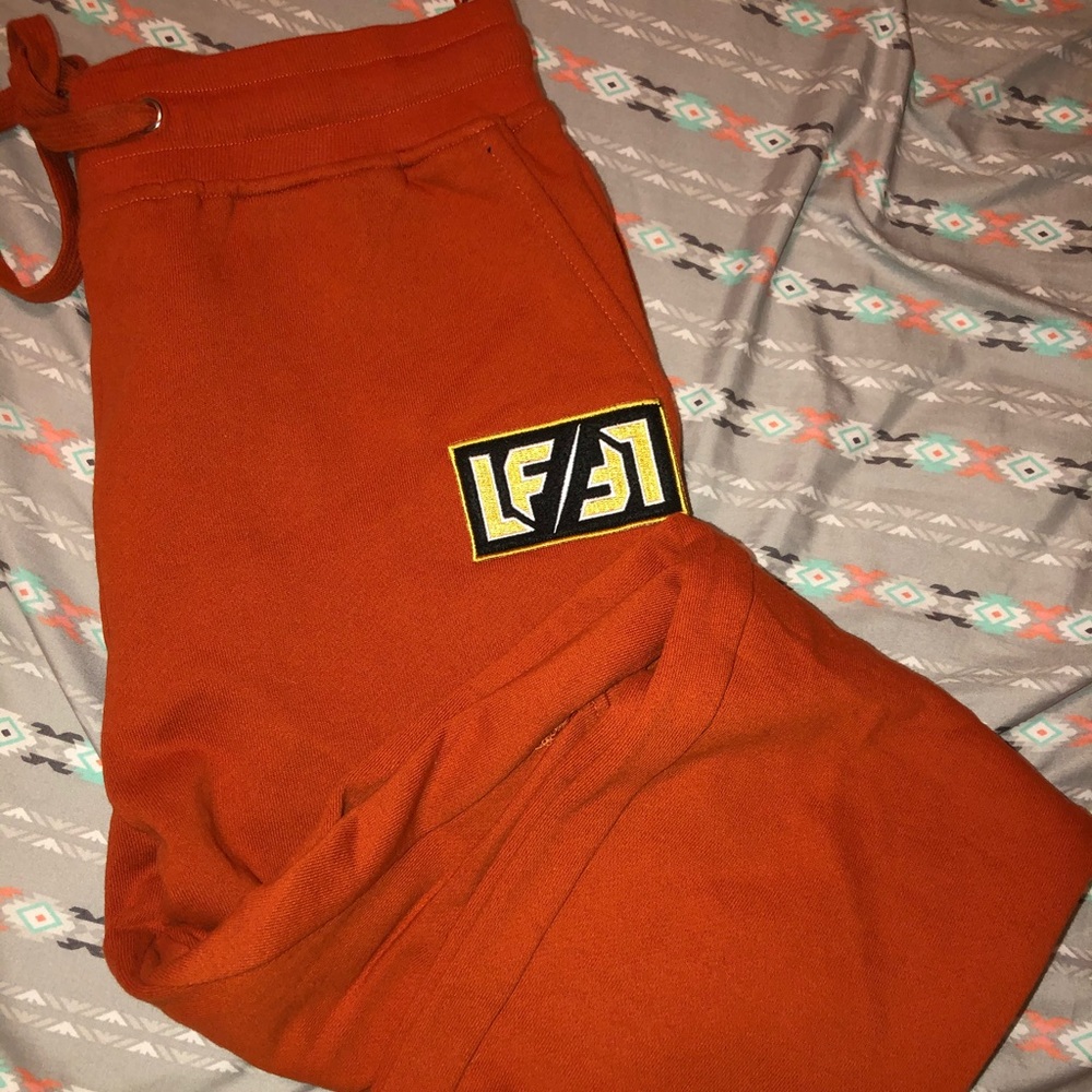 Orange joggers